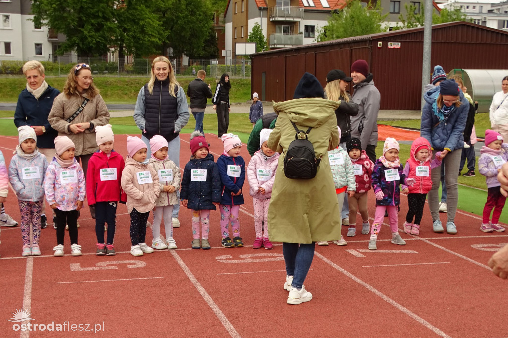 Biegi przedszkolaków podczas Ostródzkich Biegów