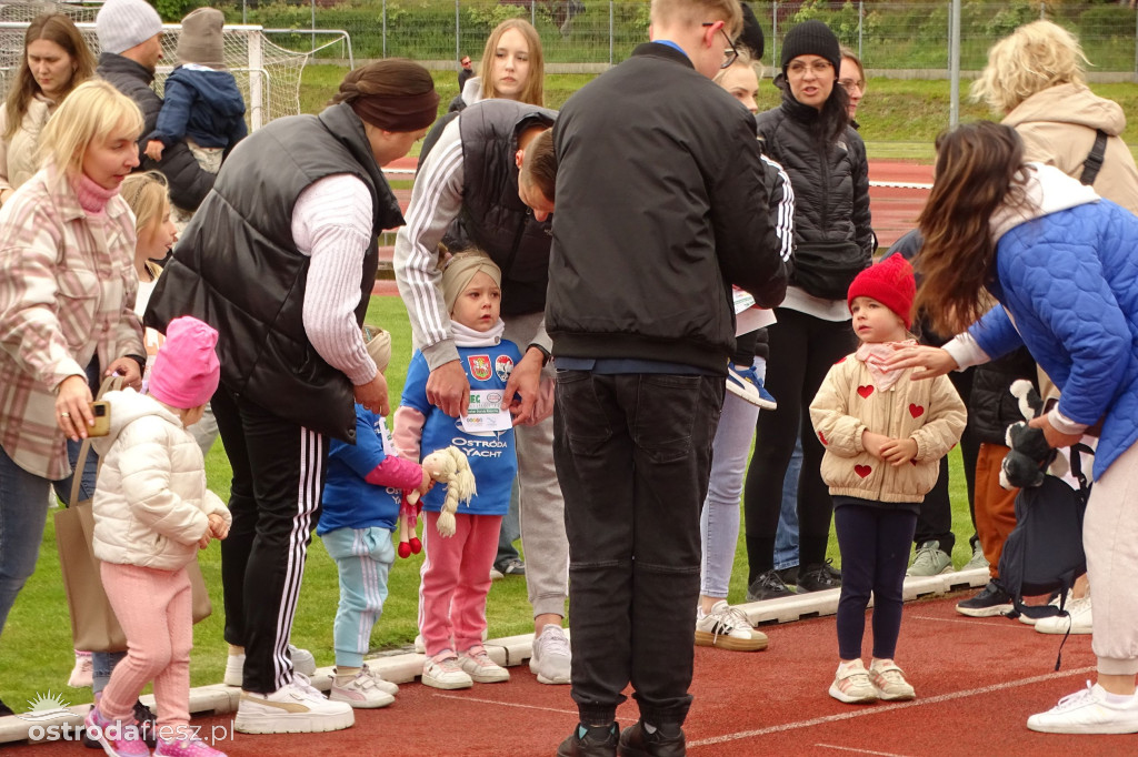 Biegi przedszkolaków podczas Ostródzkich Biegów