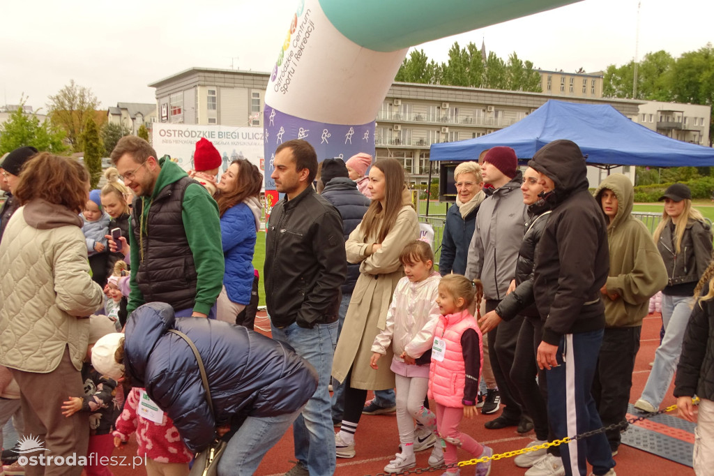 Biegi przedszkolaków podczas Ostródzkich Biegów