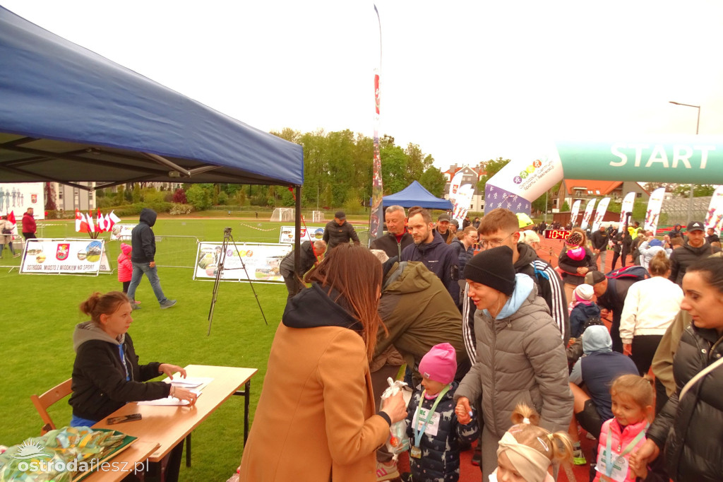 Biegi przedszkolaków podczas Ostródzkich Biegów