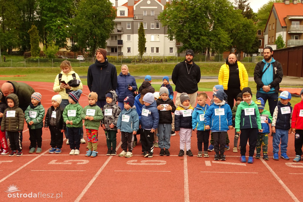 Biegi przedszkolaków podczas Ostródzkich Biegów