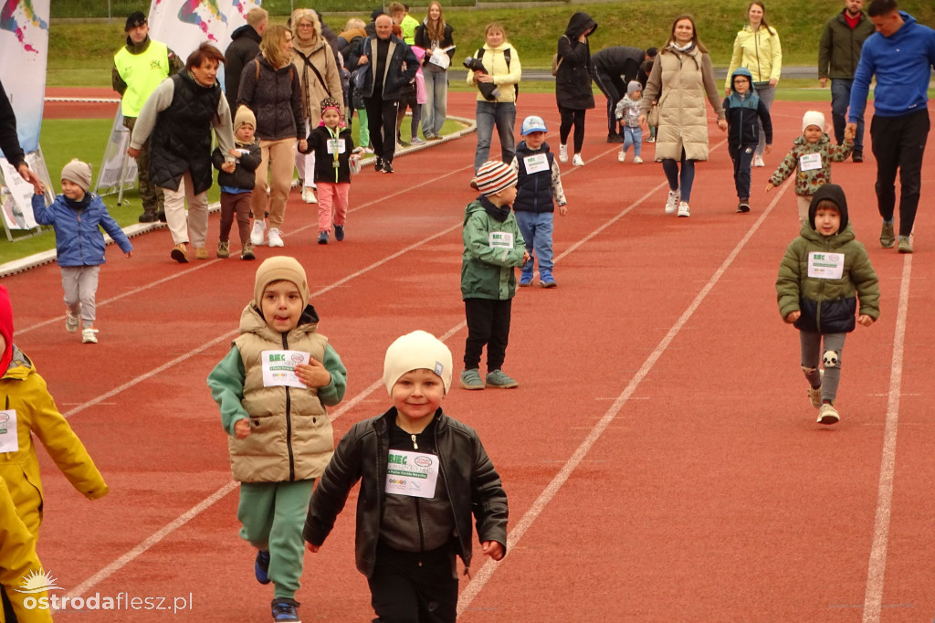 Biegi przedszkolaków podczas Ostródzkich Biegów