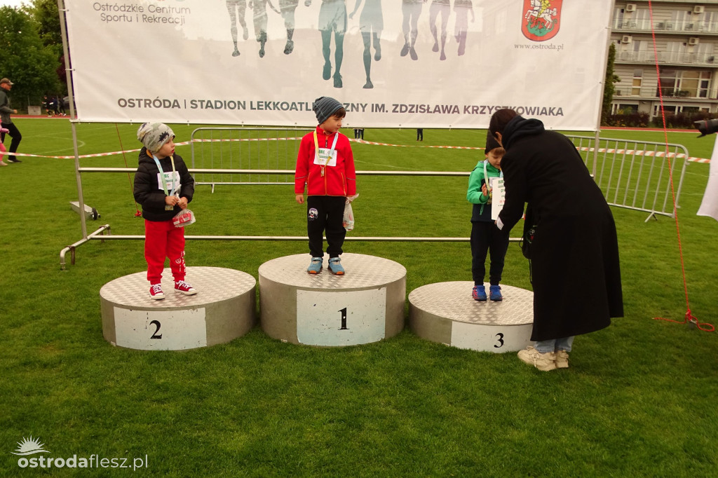 Biegi przedszkolaków podczas Ostródzkich Biegów
