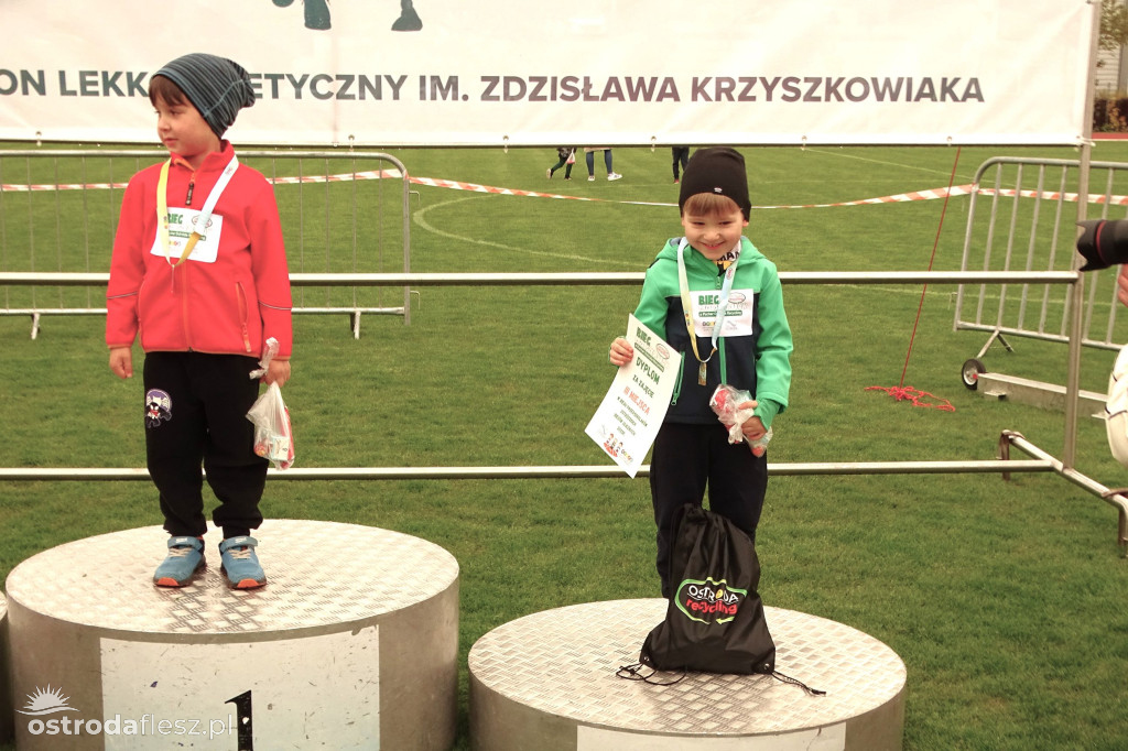Biegi przedszkolaków podczas Ostródzkich Biegów