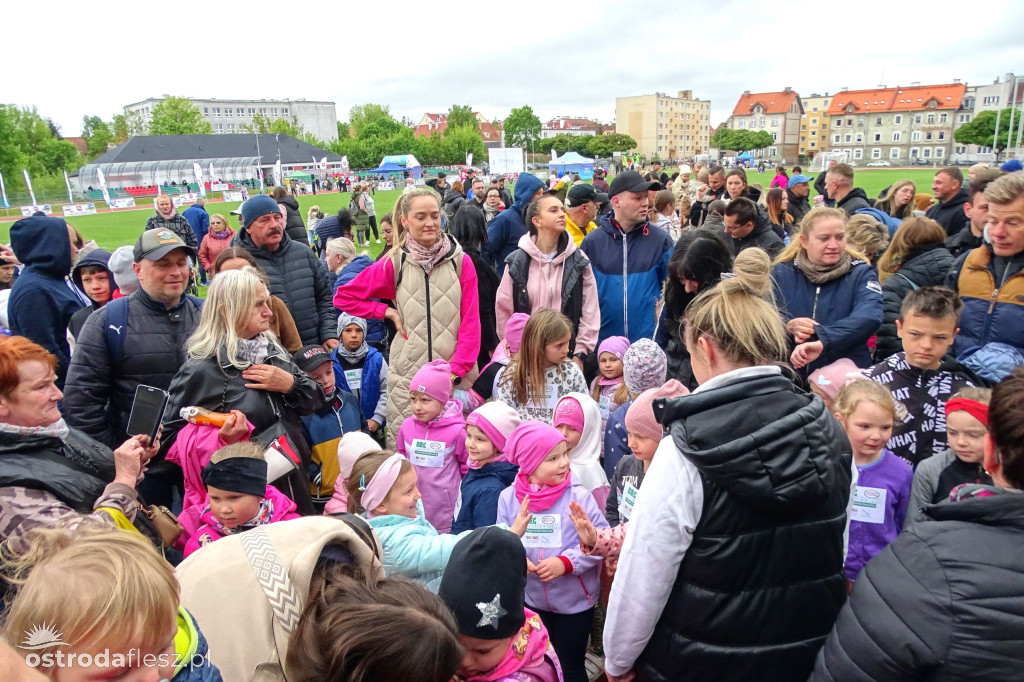 Biegi przedszkolaków podczas Ostródzkich Biegów