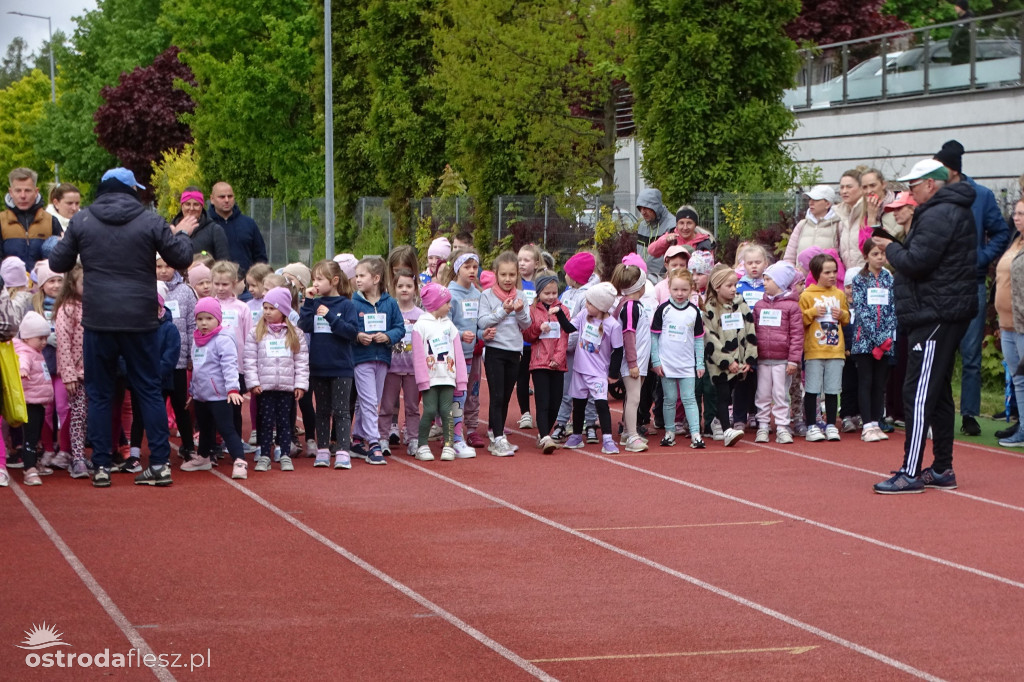 Biegi przedszkolaków podczas Ostródzkich Biegów
