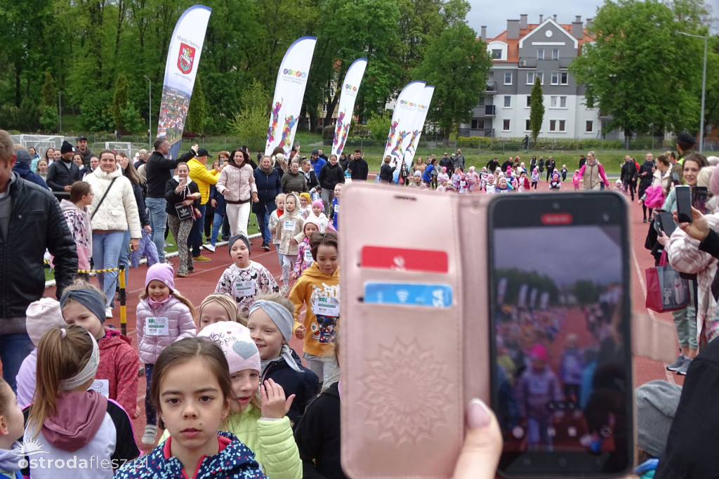 Biegi przedszkolaków podczas Ostródzkich Biegów
