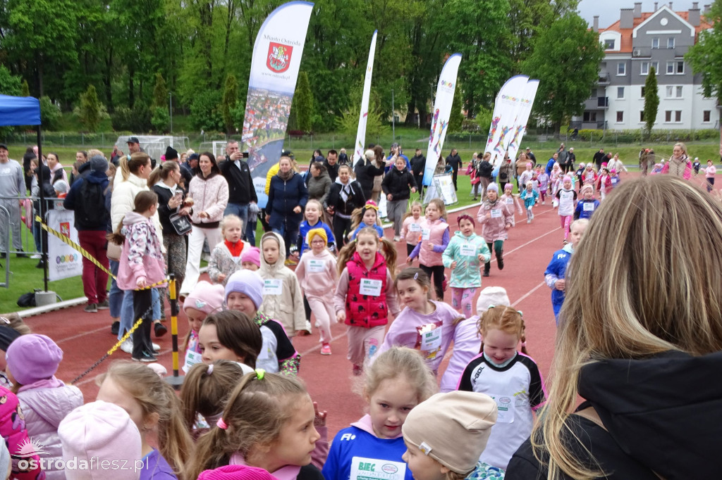 Biegi przedszkolaków podczas Ostródzkich Biegów