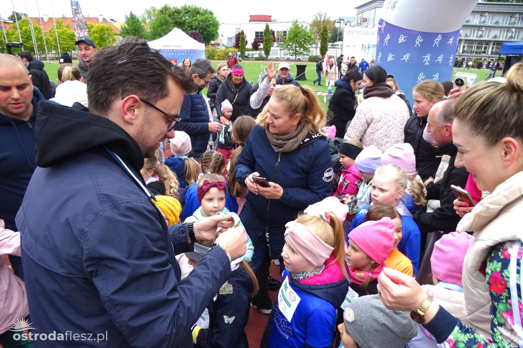 Biegi przedszkolaków podczas Ostródzkich Biegów