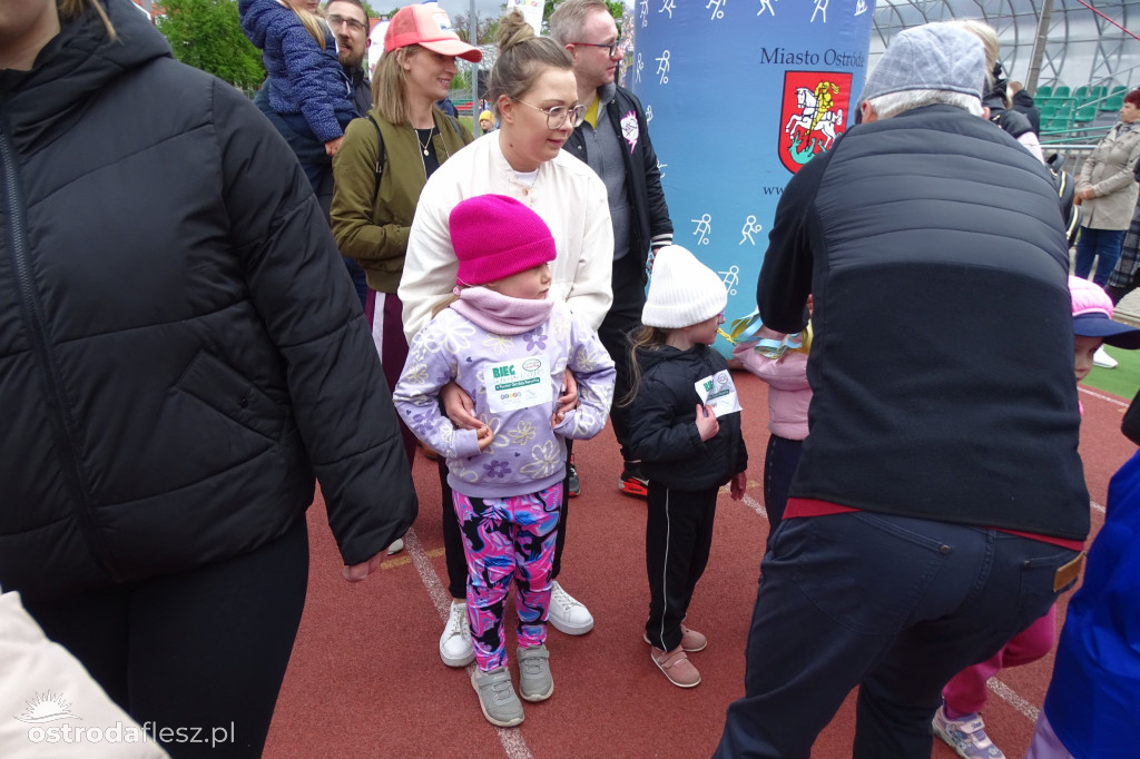 Biegi przedszkolaków podczas Ostródzkich Biegów