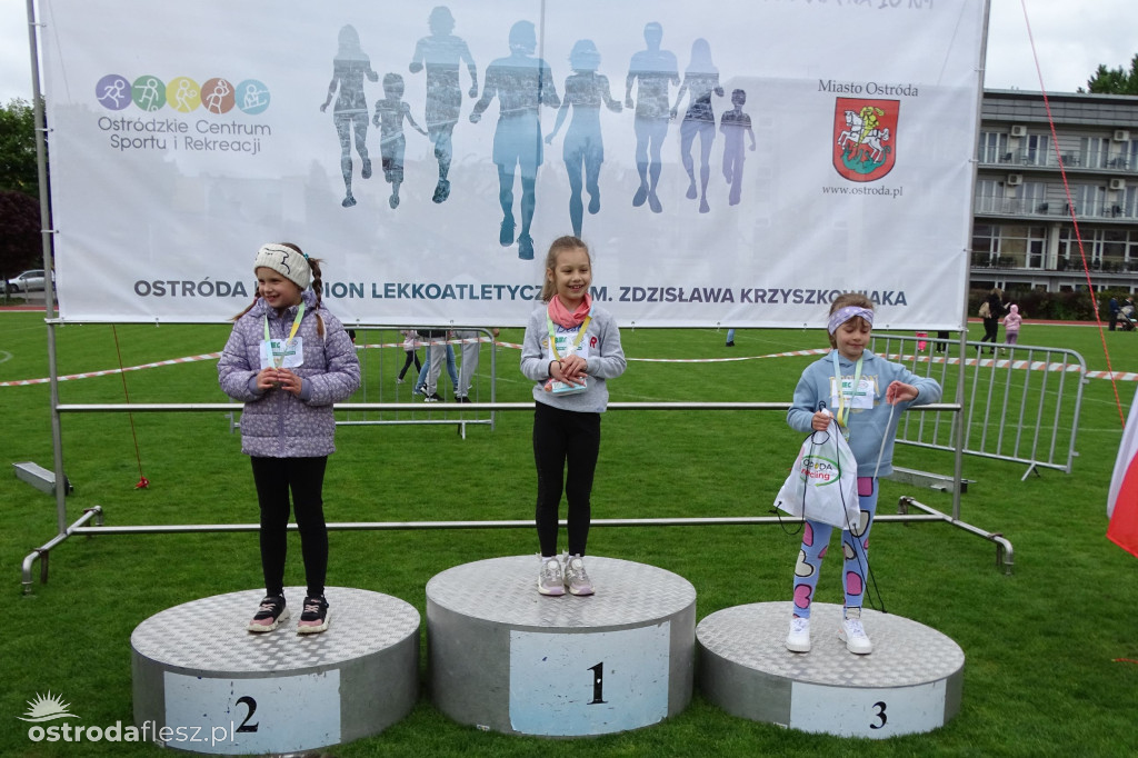 Biegi przedszkolaków podczas Ostródzkich Biegów