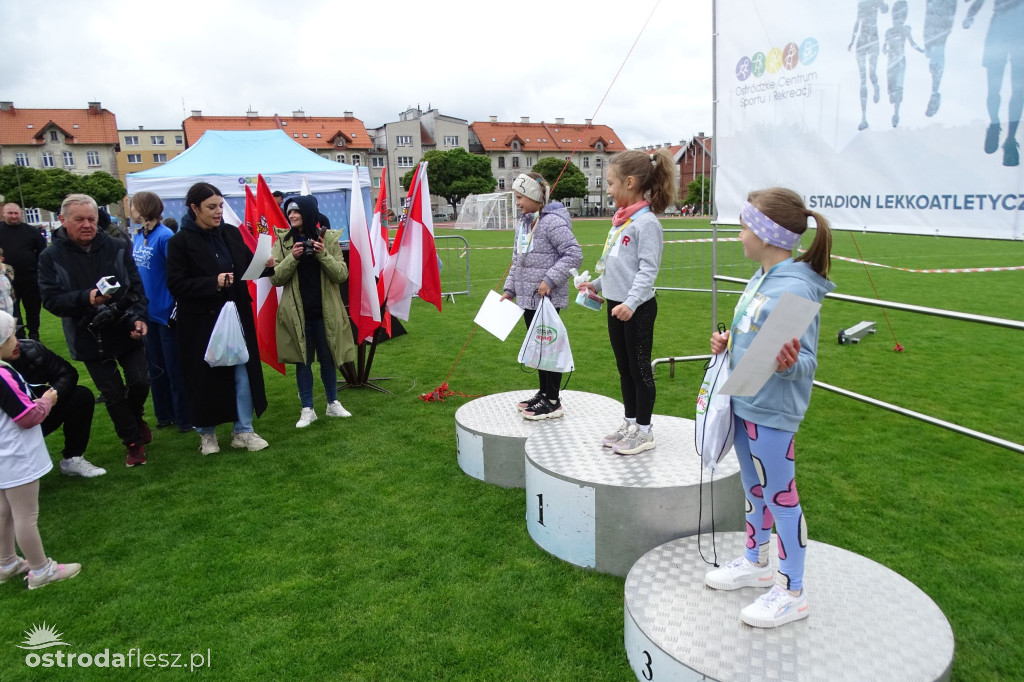 Biegi przedszkolaków podczas Ostródzkich Biegów