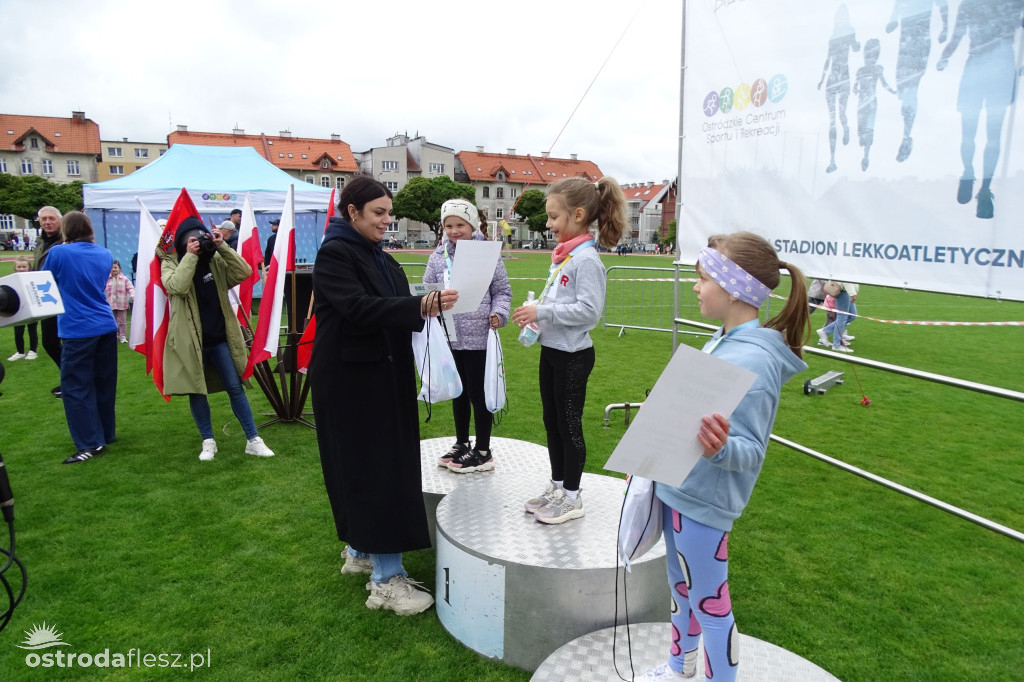 Biegi przedszkolaków podczas Ostródzkich Biegów