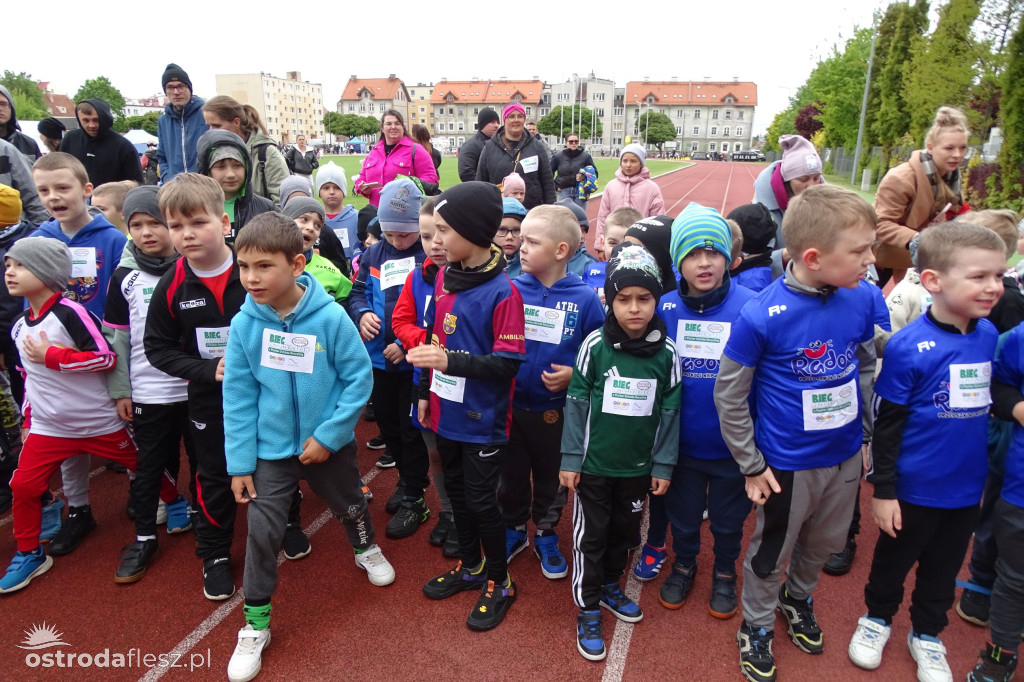 Biegi przedszkolaków podczas Ostródzkich Biegów