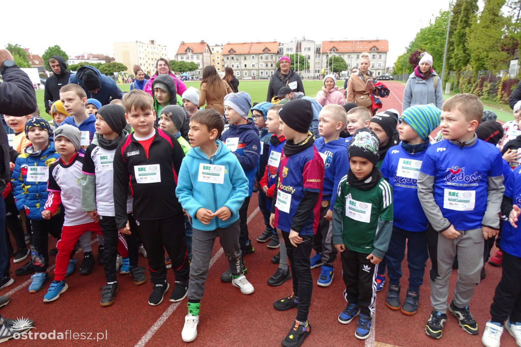 Biegi przedszkolaków podczas Ostródzkich Biegów