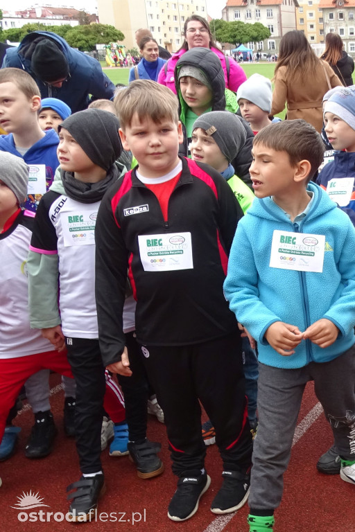 Biegi przedszkolaków podczas Ostródzkich Biegów
