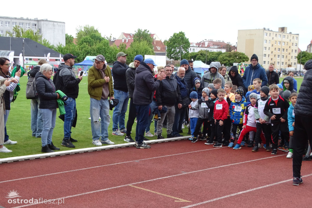 Biegi przedszkolaków podczas Ostródzkich Biegów