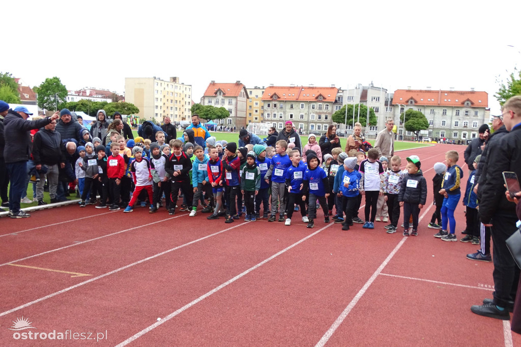Biegi przedszkolaków podczas Ostródzkich Biegów