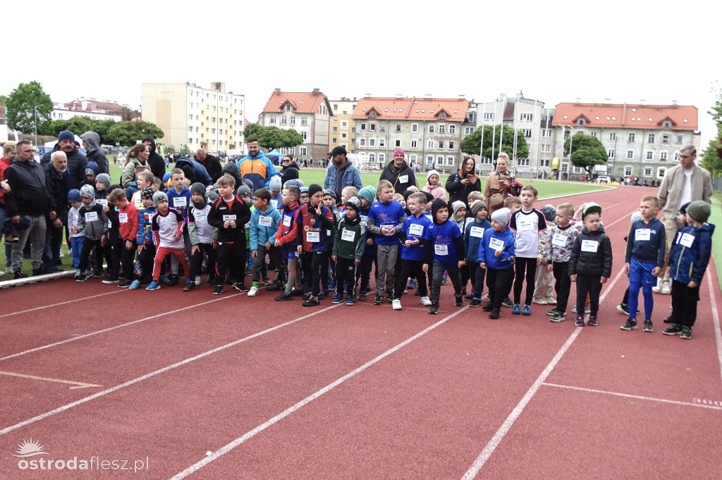 Biegi przedszkolaków podczas Ostródzkich Biegów