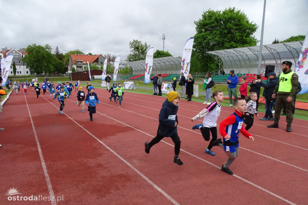 Biegi przedszkolaków podczas Ostródzkich Biegów