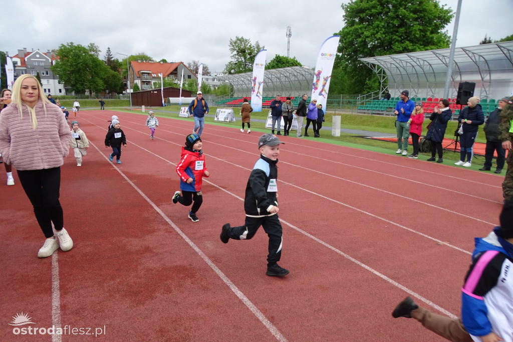 Biegi przedszkolaków podczas Ostródzkich Biegów