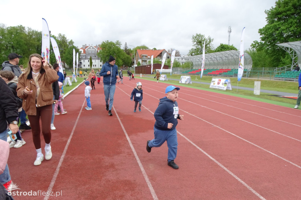 Biegi przedszkolaków podczas Ostródzkich Biegów