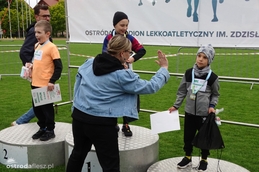 Biegi przedszkolaków podczas Ostródzkich Biegów