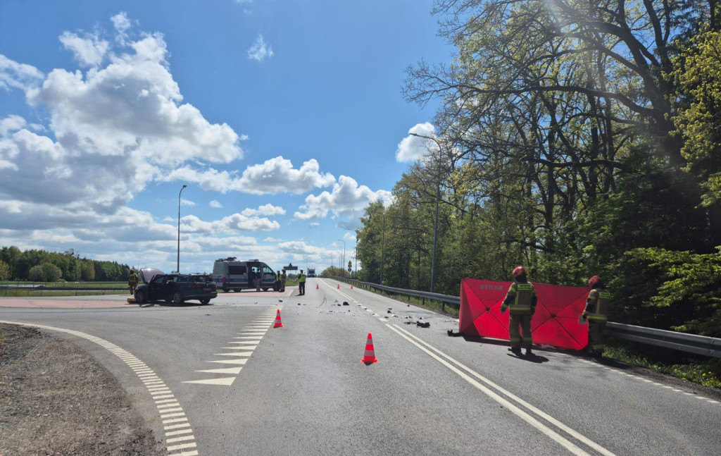 Motocyklista zginął po zderzeniu z volkswagenem