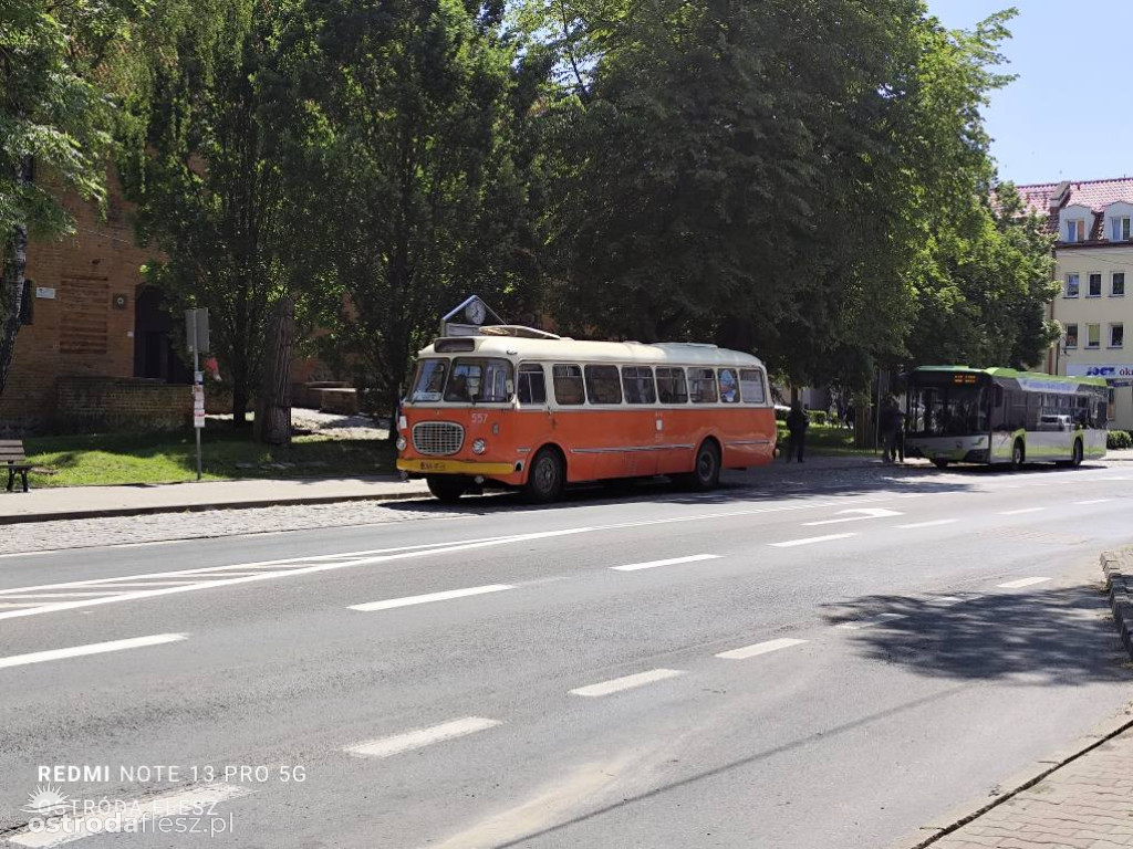 Zabytkowy Jelcz woził pasażerów po Ostródzie