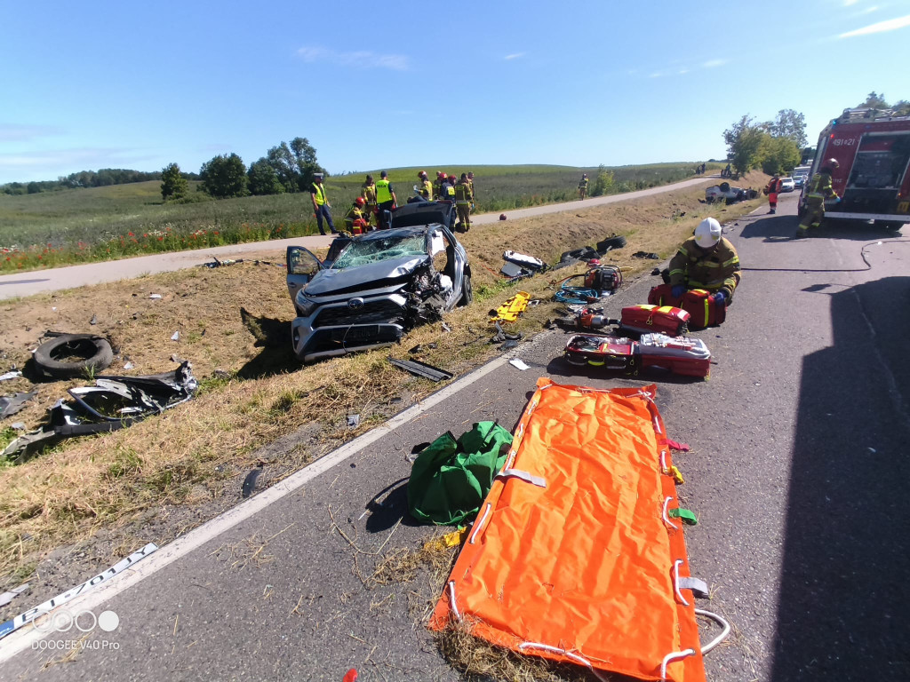 7 osób poszkodowanych w wypadku na DK16!