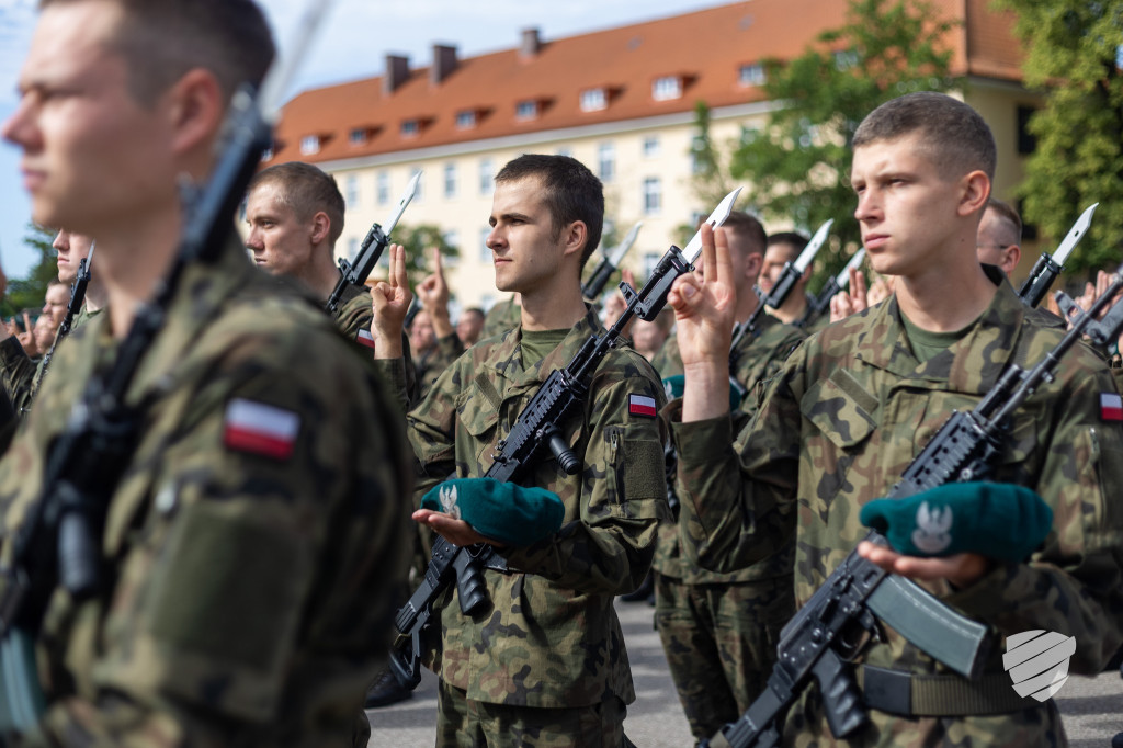 Uroczysta przysięga wojskowa w Morągu