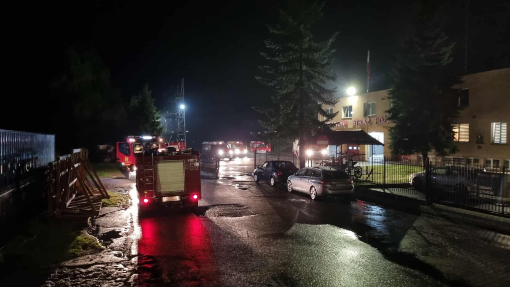 Podtopienia, zalania w Morągu po ulewach i burzach