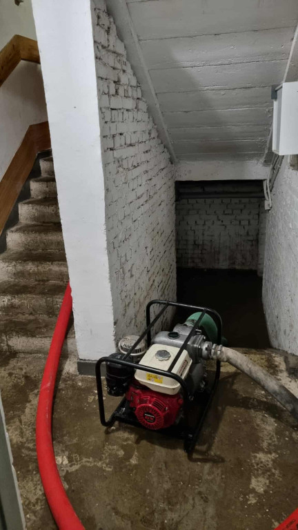 Podtopienia, zalania w Morągu po ulewach i burzach