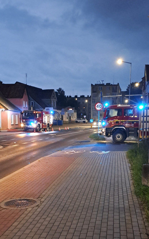 Podtopienia, zalania w Morągu po ulewach i burzach