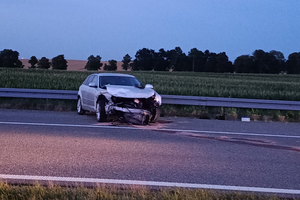 Osobówka najechała na tył citroena jumpera na S7