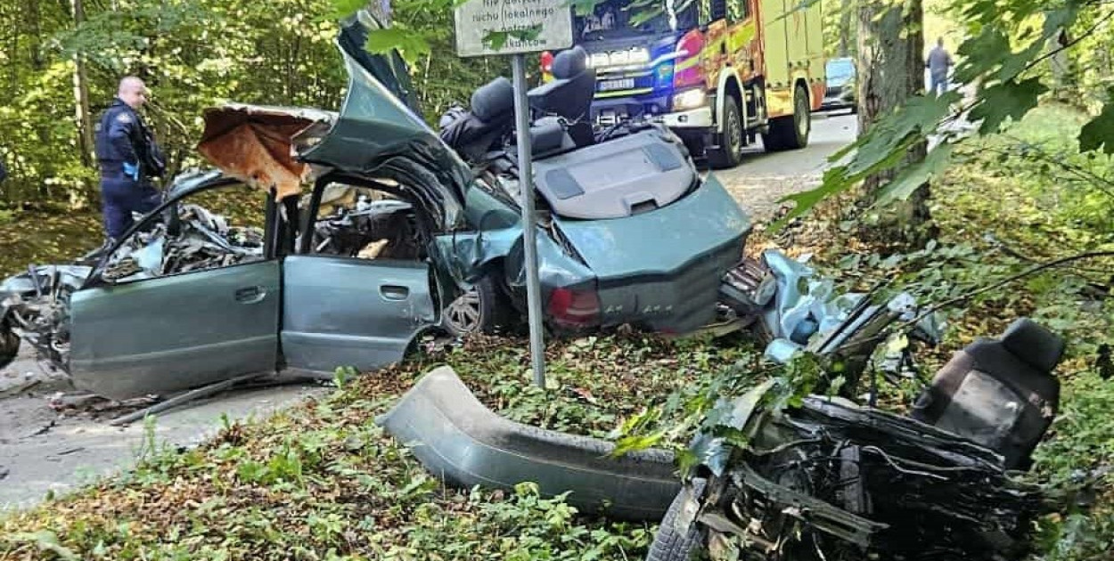 Samochód uderzył w drzewo - zginął 27-latek