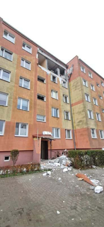 Potężny wybuch gazu w bloku w Braniewie