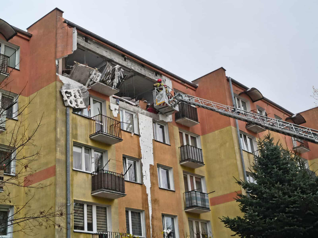 Potężny wybuch gazu w bloku w Braniewie