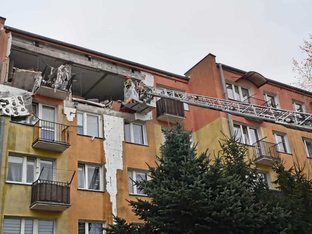 Potężny wybuch gazu w bloku w Braniewie