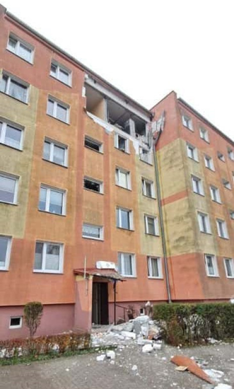 Potężny wybuch gazu w bloku w Braniewie
