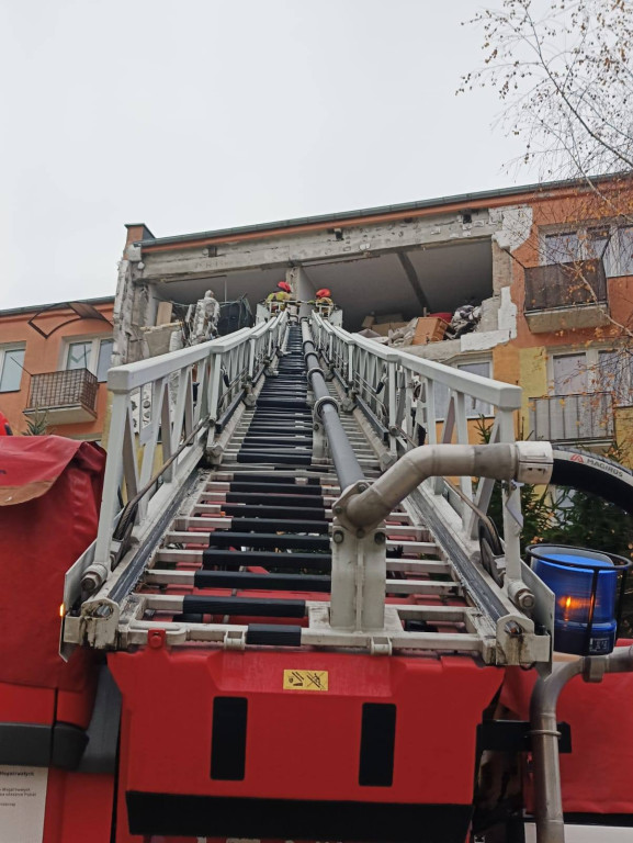 Potężny wybuch gazu w bloku w Braniewie