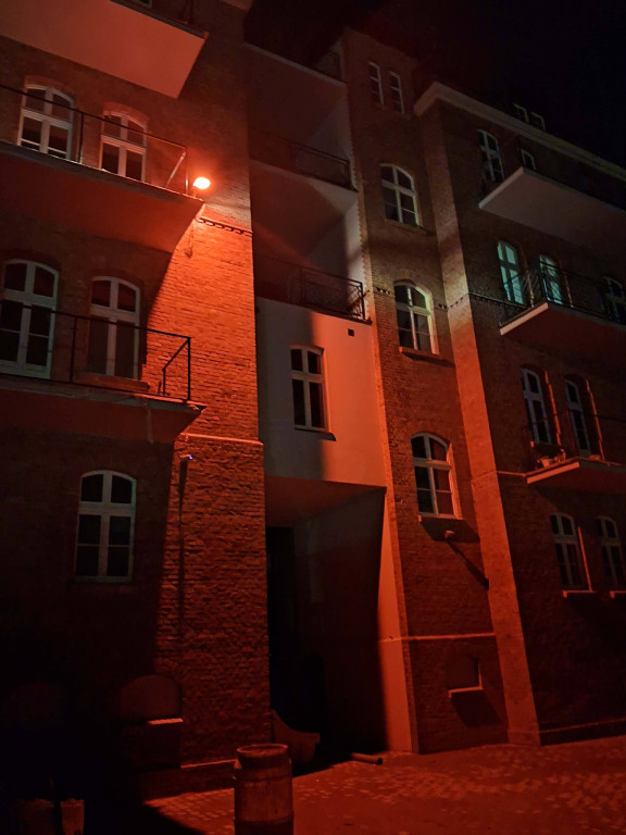 Czerwone budynki MOPS Ostróda