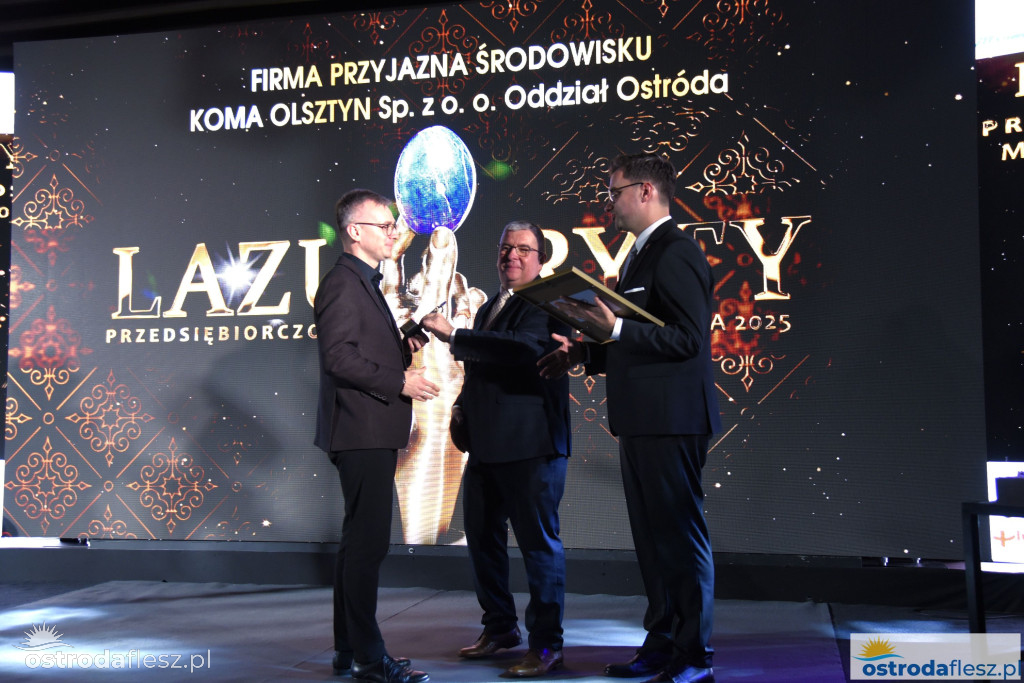 Przedsiębiorcy z Ostródy nagrodzeni Lazurytami