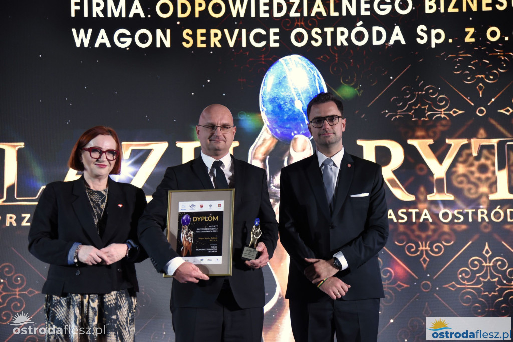 Przedsiębiorcy z Ostródy nagrodzeni Lazurytami