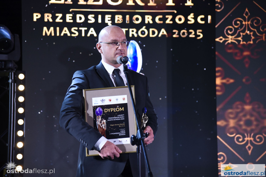 Przedsiębiorcy z Ostródy nagrodzeni Lazurytami