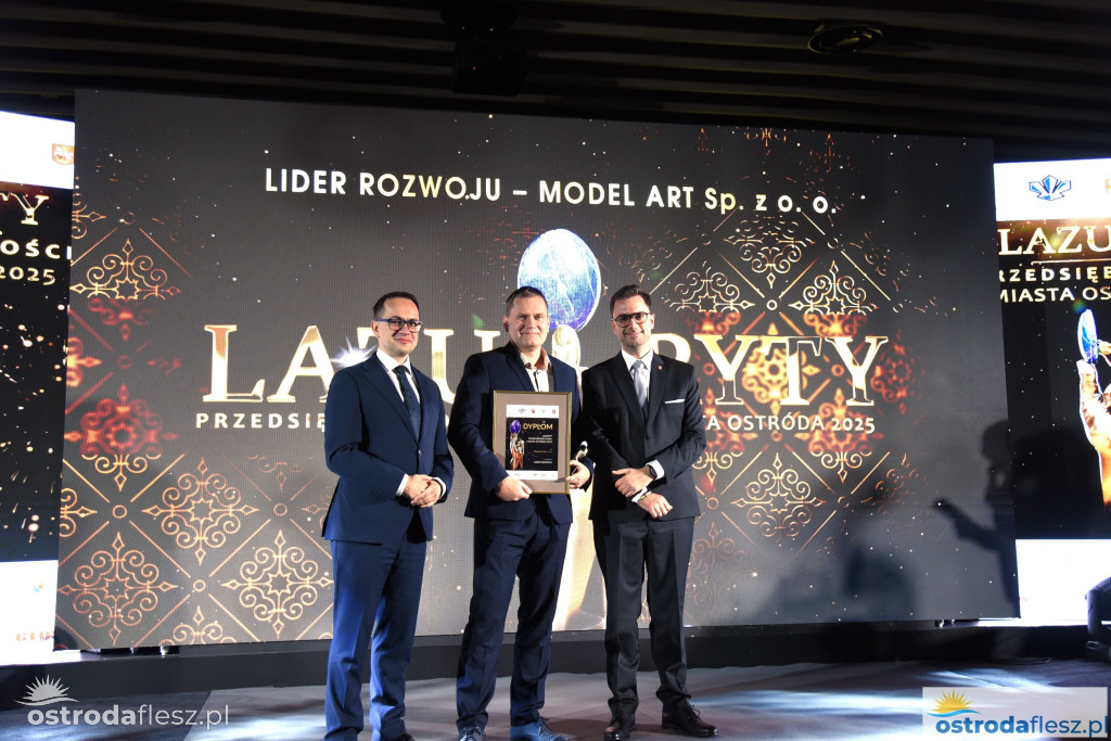 Przedsiębiorcy z Ostródy nagrodzeni Lazurytami