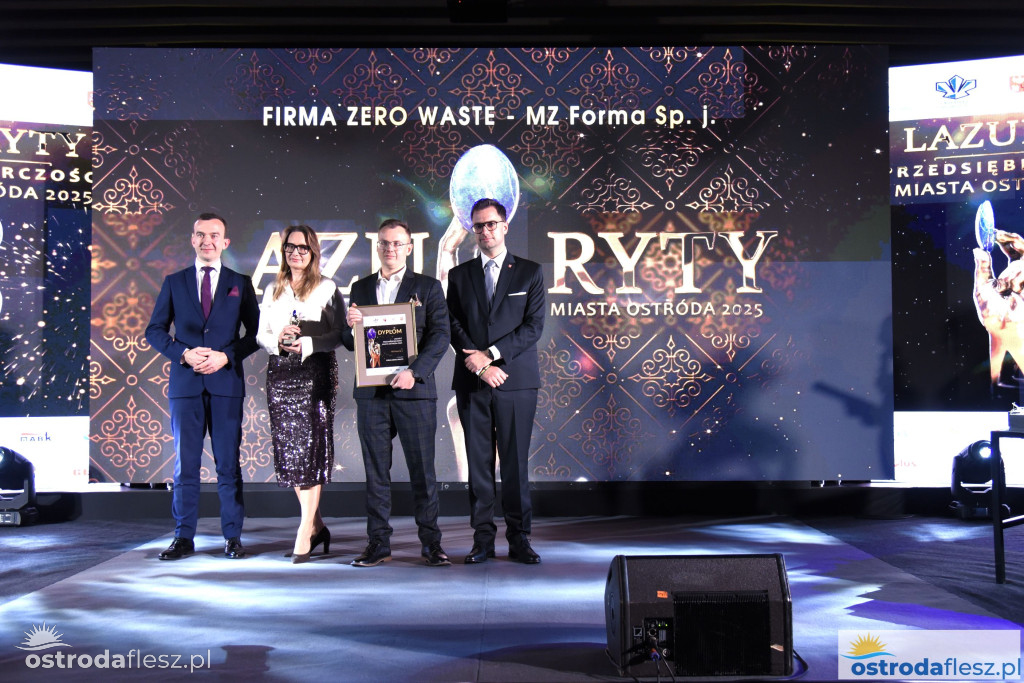 Przedsiębiorcy z Ostródy nagrodzeni Lazurytami