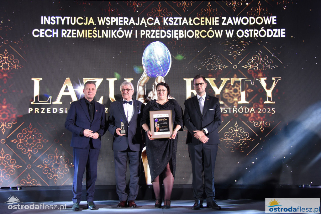 Przedsiębiorcy z Ostródy nagrodzeni Lazurytami