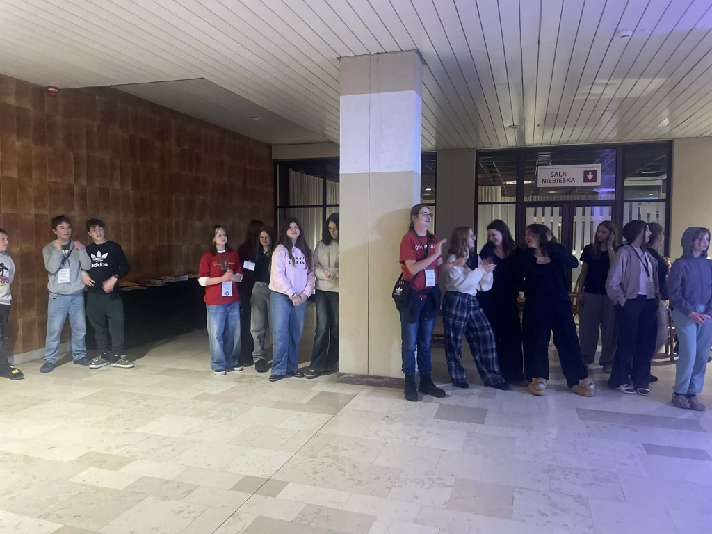 Gm. Ostróda:Uczennice z SP w Durągu na konferencji