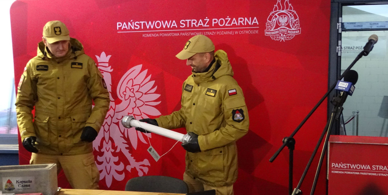 Wmurowano akt erekcyjny na budowie siedziby KP PSP